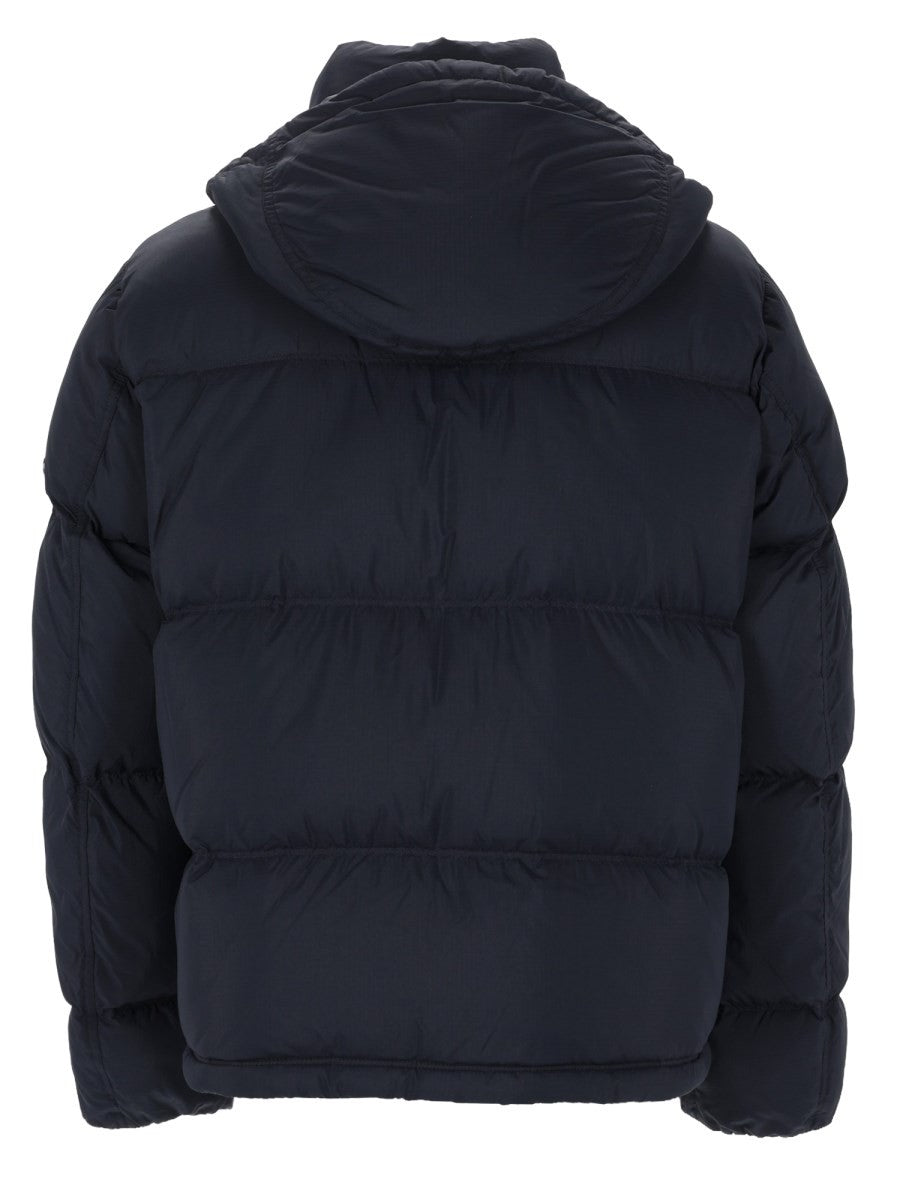 Stone Island Men's Piumino Antistrappo Con Cappuccio Removibile Blue
