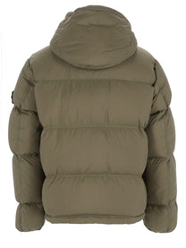 Stone Island Men's Piumino Antistrappo Con Cappuccio Removibile Green