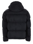 Stone Island Men's Antistrappo Down Jacket with Hooded Removable Black