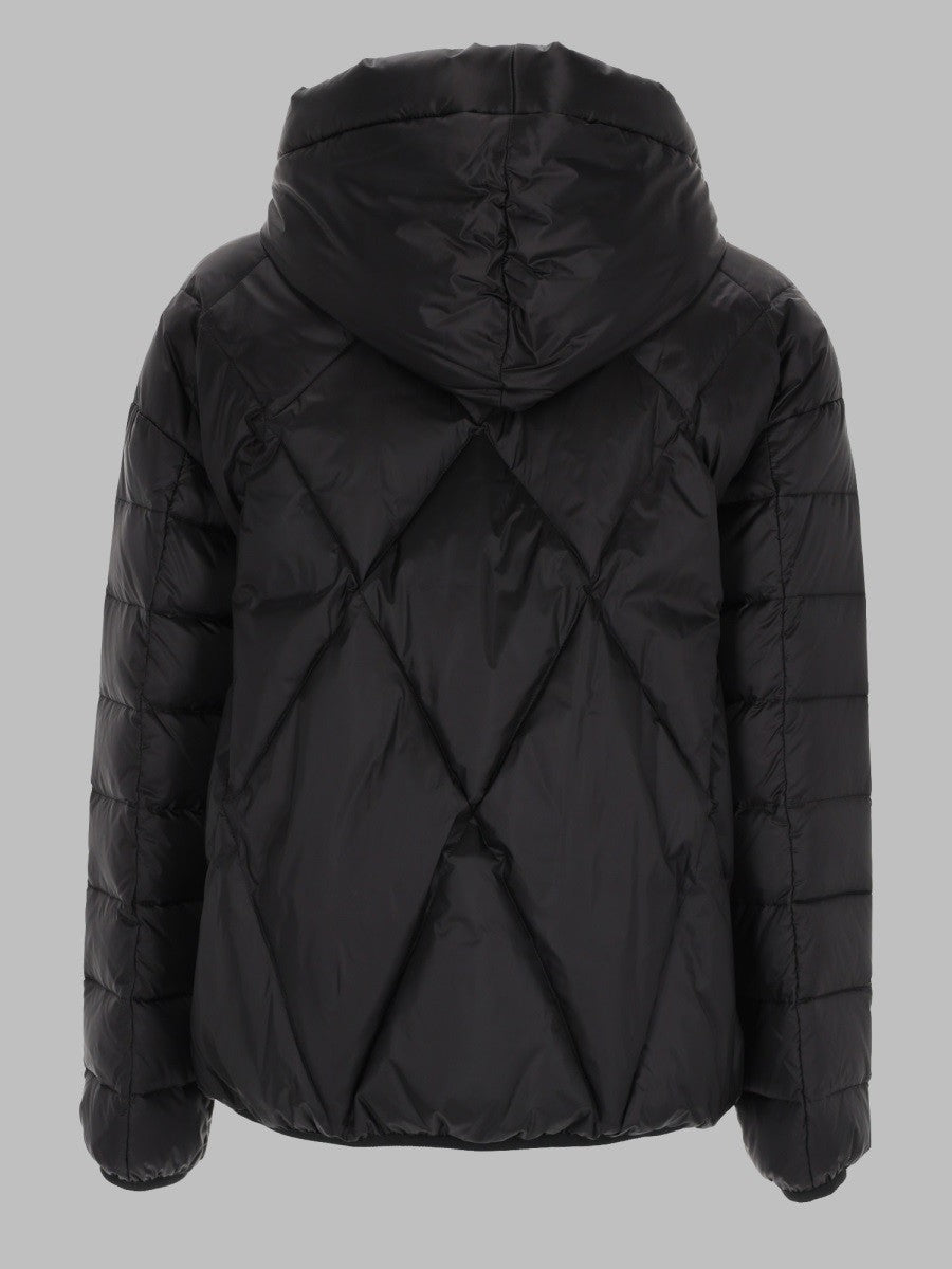 Fay Women's Piumino Argyle Degradé Black