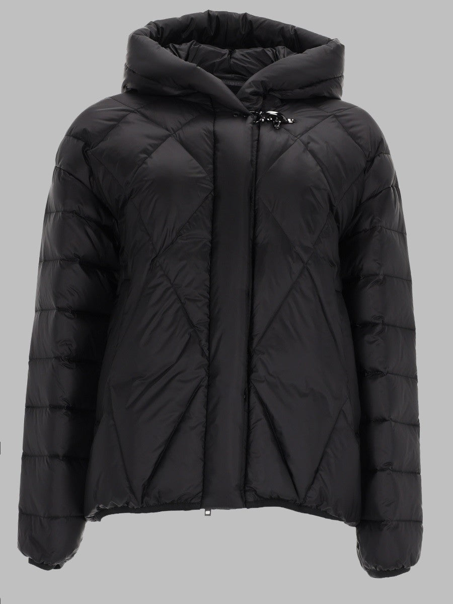 Fay Women's Piumino Argyle Degradé Black