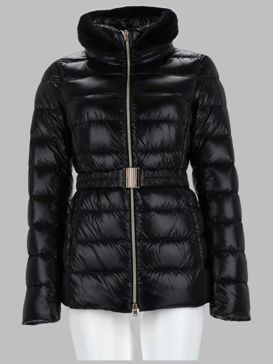 Herno Women's Piumino Con Cintura Black