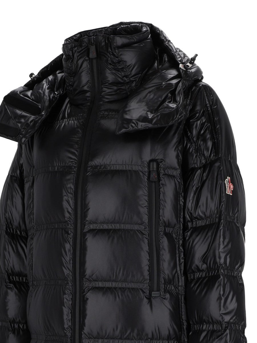 Moncler Grenoble Women's Long Rochelairs Down Jacket Black