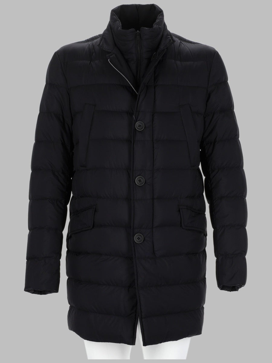 Herno Men's Piumino Lungo Trapuntato Black