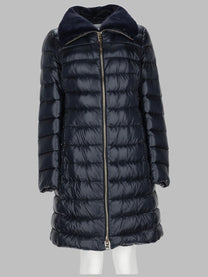 Herno Women's Piumino Lungo Trapuntato Blue