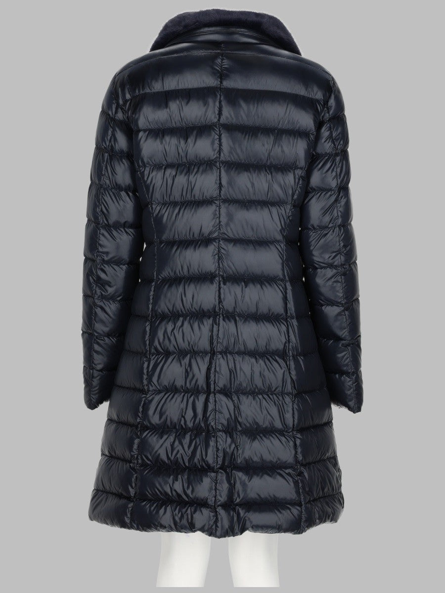 Herno Women's Piumino Lungo Trapuntato Blue