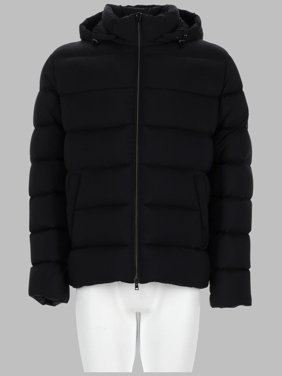 Herno Men's Piumino Trapuntato Con Cappuccio Black