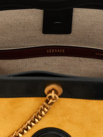 Versace Pivot Small Bucket Bag Yellow