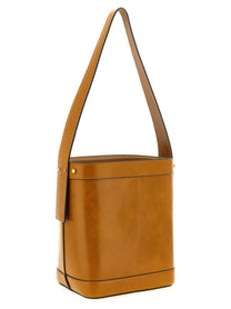 Versace Pivot Small Bucket Bag Brown