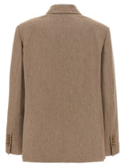 The Andamane Pixie Blazer Beige, view 2