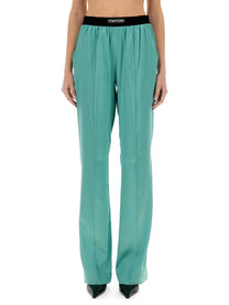 Tom Ford Women's PJ Stretch Pants Green