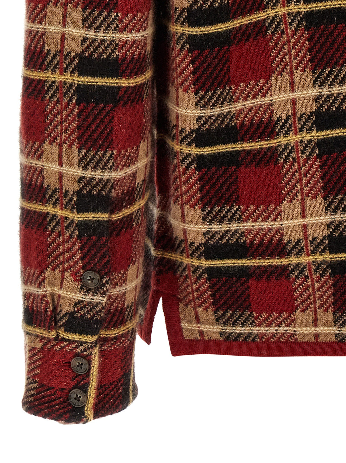 Guest In Residence Plaid Work Shirt Red, view 4