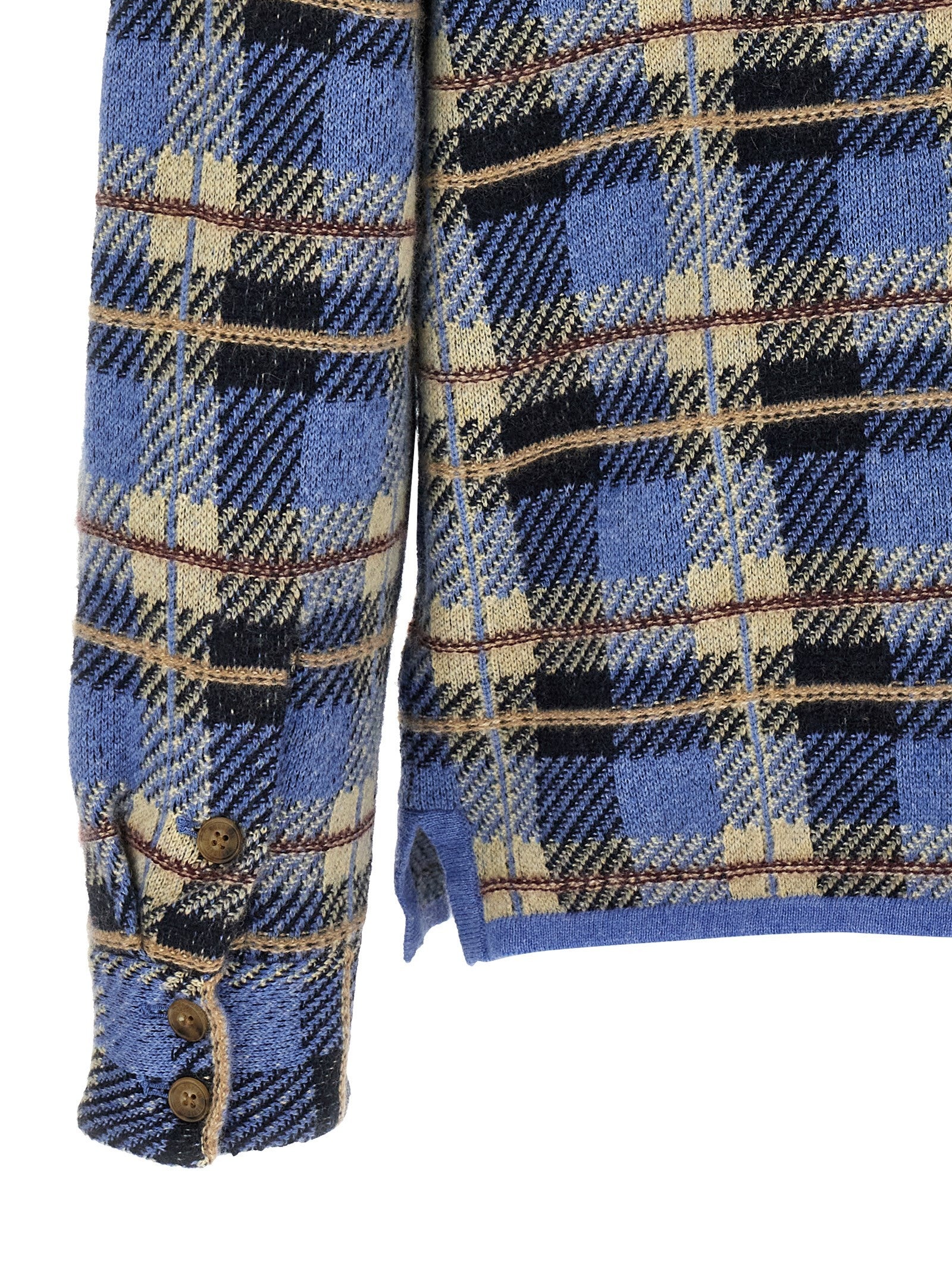 Guest In Residence Plaid Work Shirt Blue
