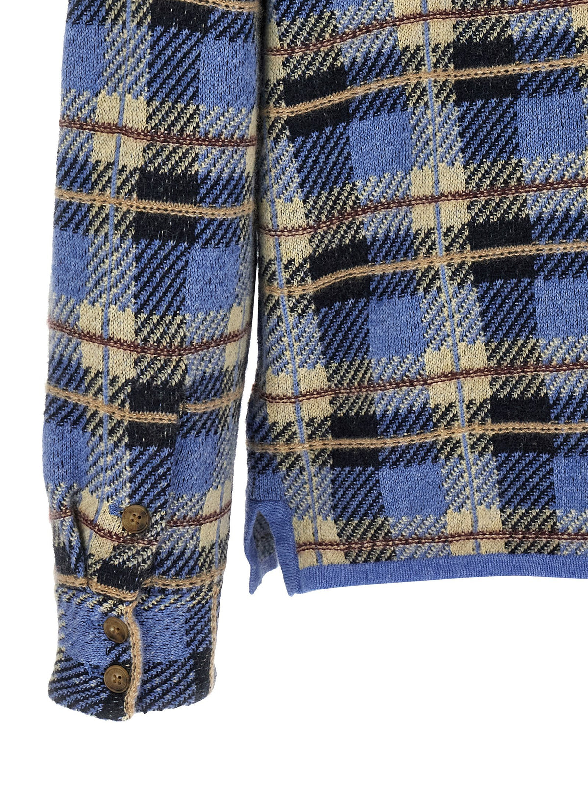 Guest In Residence Plaid Work Shirt Blue, view 4