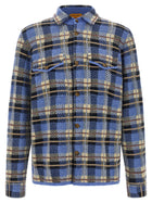 Guest In Residence Plaid Work Shirt Blue