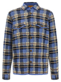 Guest In Residence Plaid Work Shirt Blue