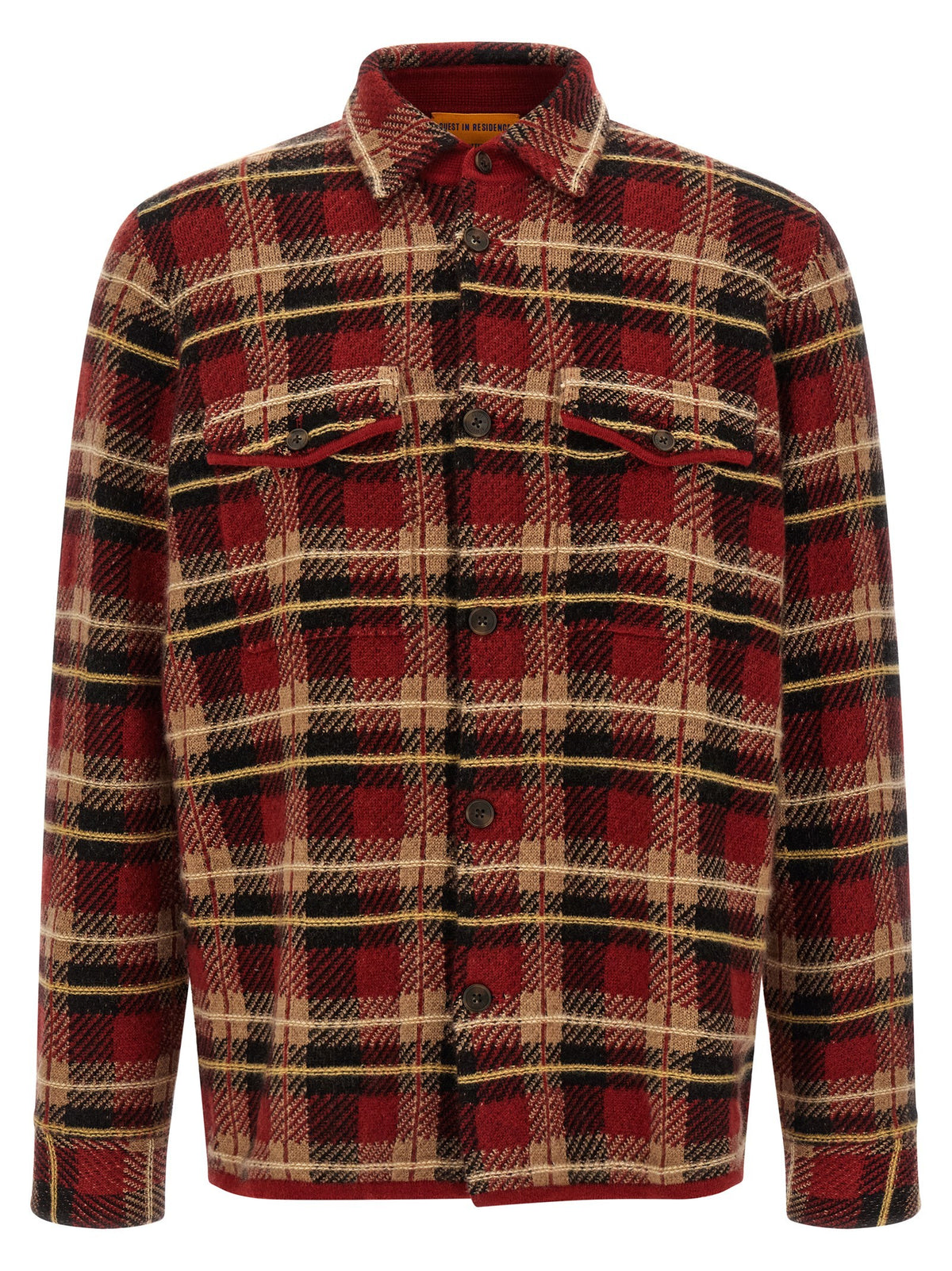 Guest In Residence Plaid Work Shirt Red