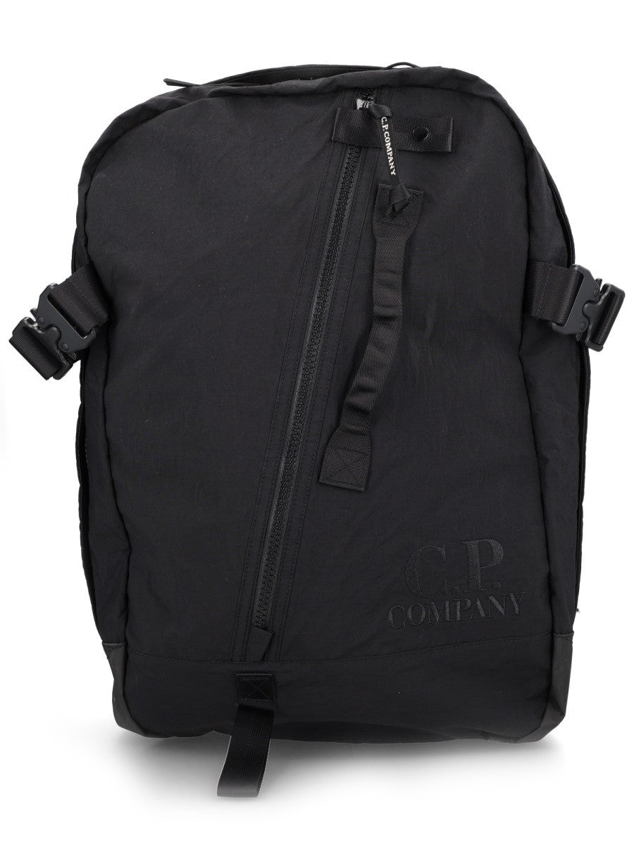 C.P. Company Men's Plain Paper Touch Backpack Black C.P. Company