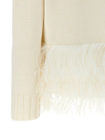 Fabiana Filippi Platinum Yarn Sweater White