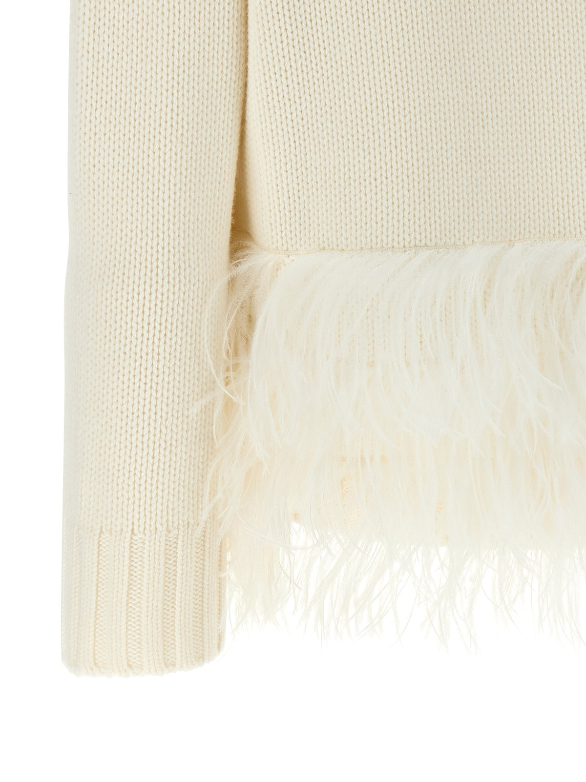 Fabiana Filippi Platinum Yarn Sweater White