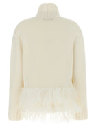Fabiana Filippi Platinum Yarn Sweater White