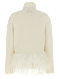 Fabiana Filippi Platinum Yarn Sweater White