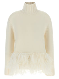 Fabiana Filippi Platinum Yarn Sweater White