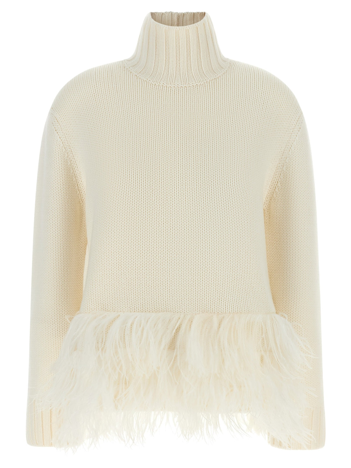 Fabiana Filippi Platinum Yarn Sweater White