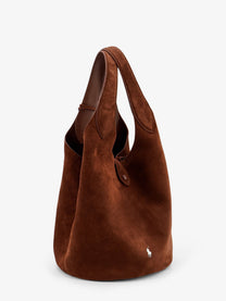 Polo Ralph Lauren Women's Play Suede Shoulder Bag Cafe