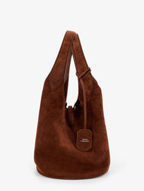 Polo Ralph Lauren Women's Play Suede Shoulder Bag Cafe