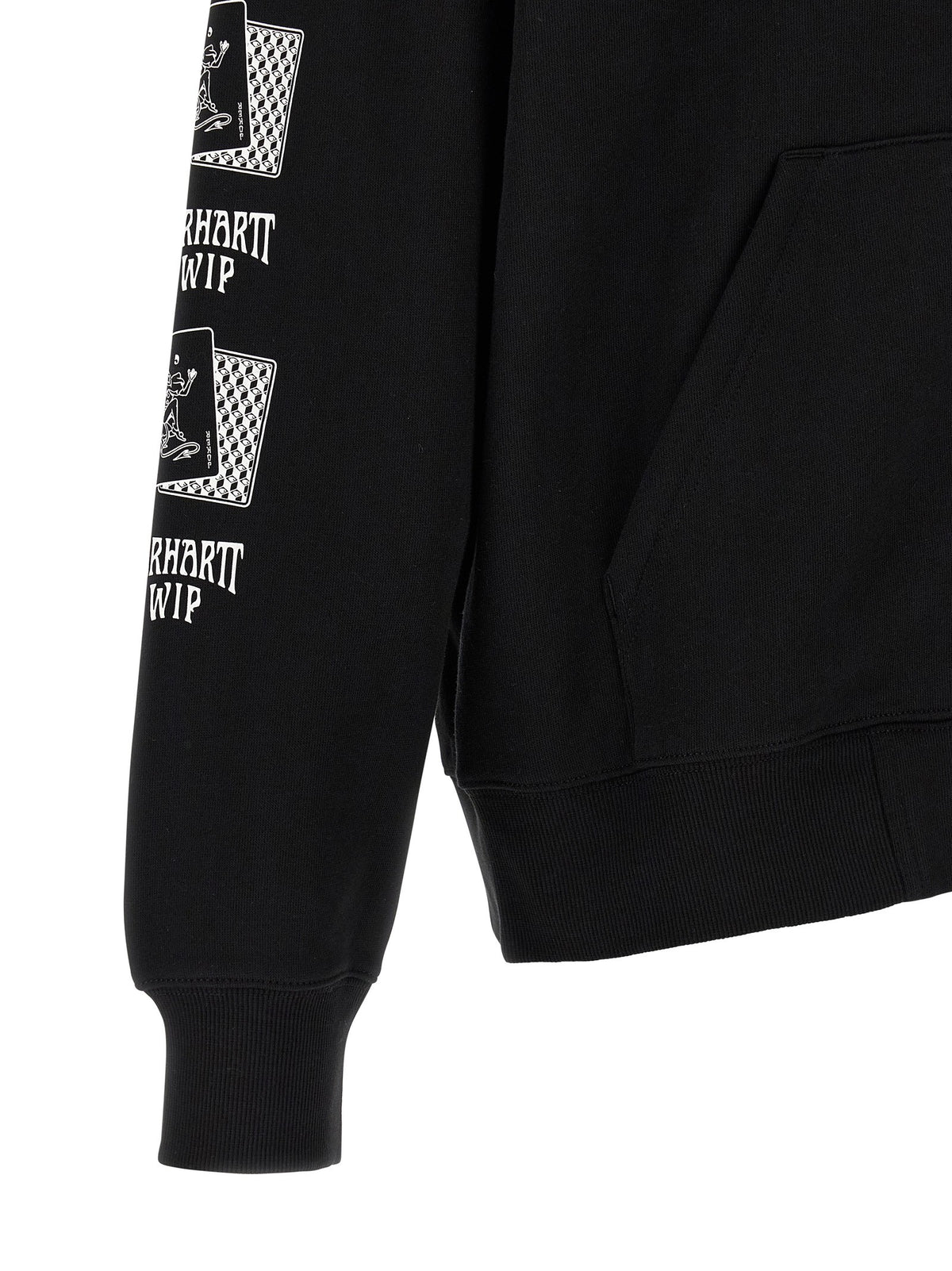 Carhartt Wip Playing Cards Hoodie Black, view 5