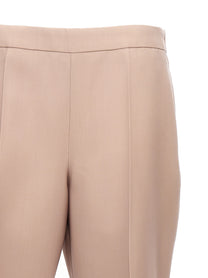 Jil Sander Pleat Wool Pants Beige