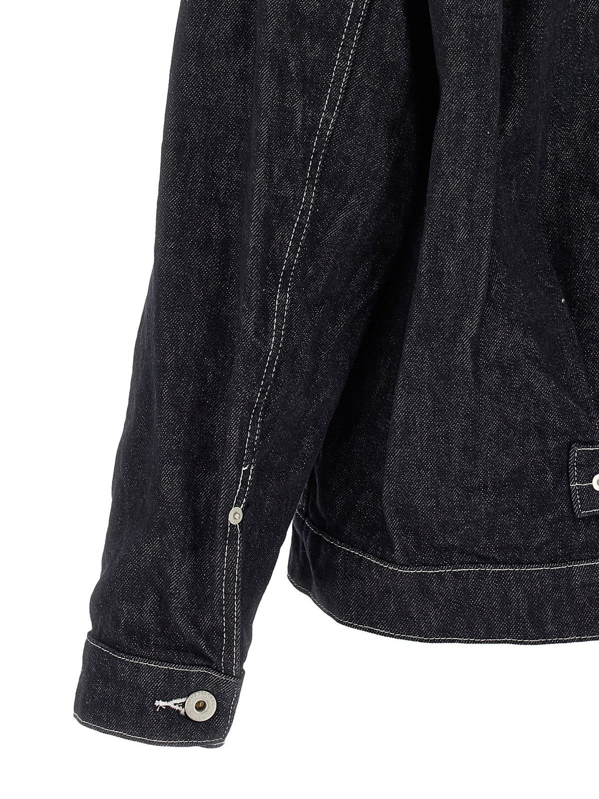 Comme Des Garҫons Homme Pleated Detail Jacket Blue
