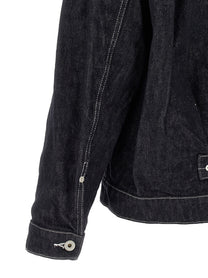 Comme Des Garҫons Homme Pleated Detail Jacket Blue
