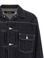 Comme Des Garҫons Homme Pleated Detail Jacket Blue, view 3