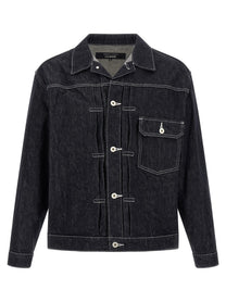 Comme Des Garҫons Homme Pleated Detail Jacket Blue