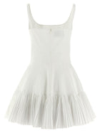 Giovanni Bedin Pleated Dress White, view 2