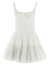 Giovanni Bedin Pleated Dress White, view 2