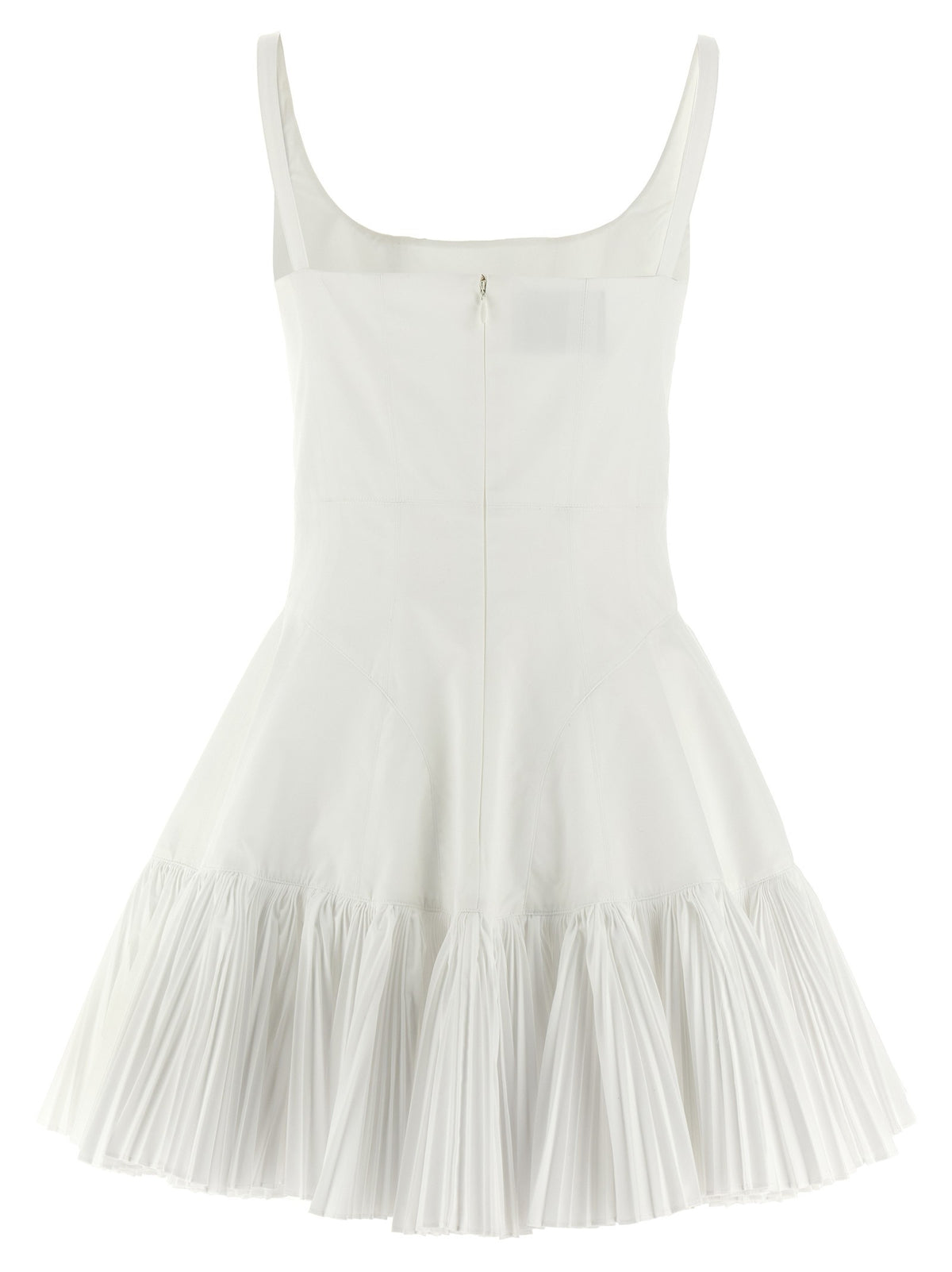 Giovanni Bedin Pleated Dress White, view 2