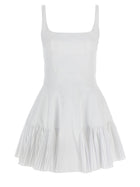 Giovanni Bedin Pleated Dress White