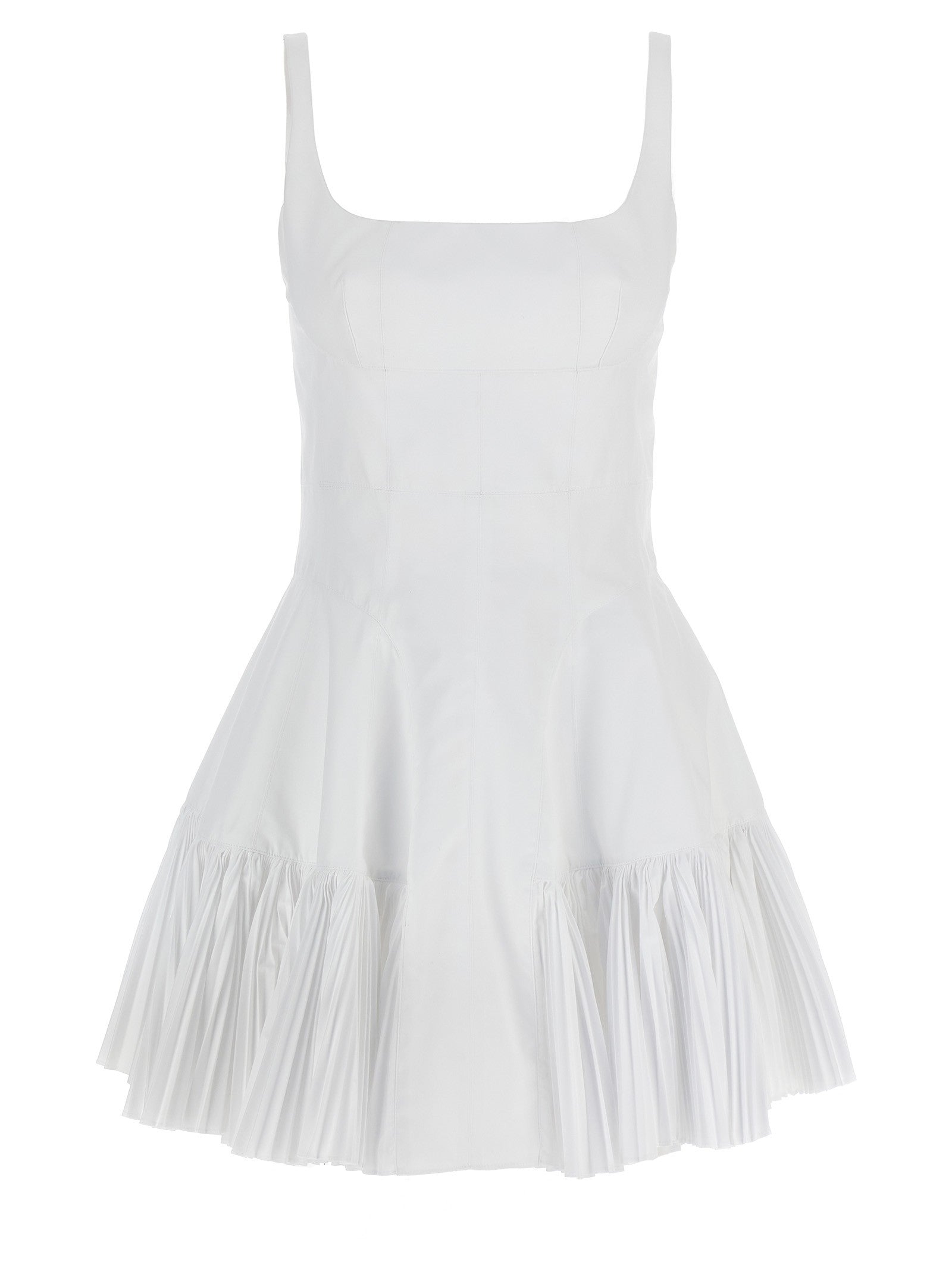 Giovanni Bedin Pleated Dress White