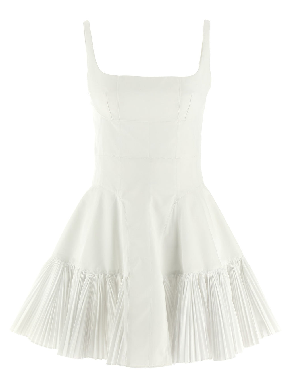 Giovanni Bedin Pleated Dress White