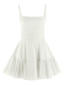 Giovanni Bedin Pleated Dress White
