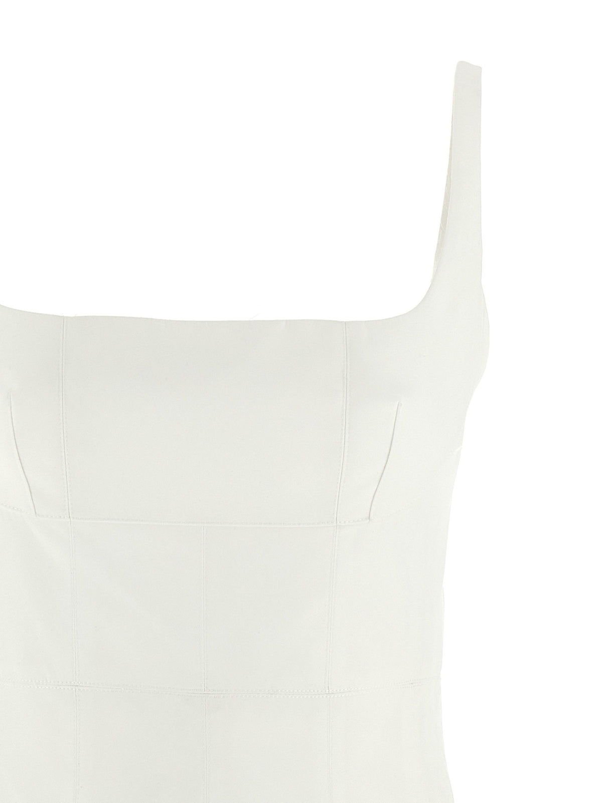Giovanni Bedin Pleated Dress White, view 3