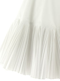 Giovanni Bedin Pleated Dress White, view 4
