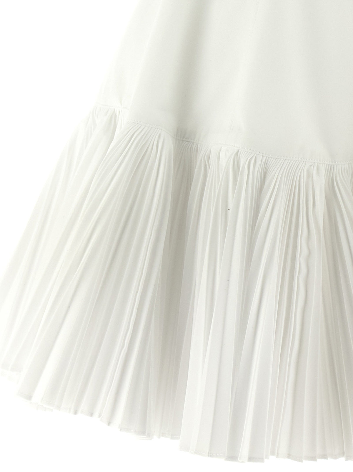 Giovanni Bedin Pleated Dress White, view 4