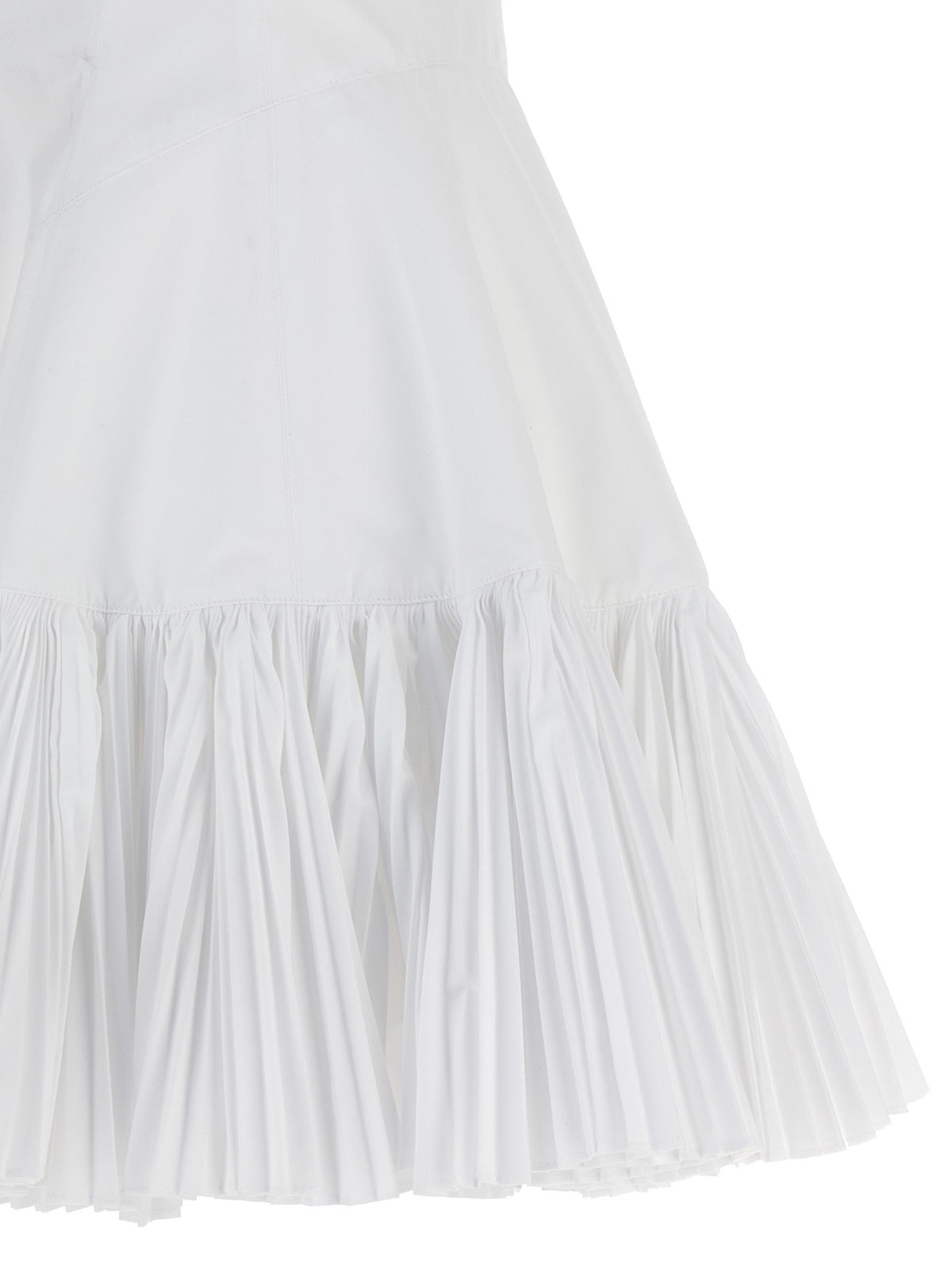 Giovanni Bedin Pleated Dress White, view 4