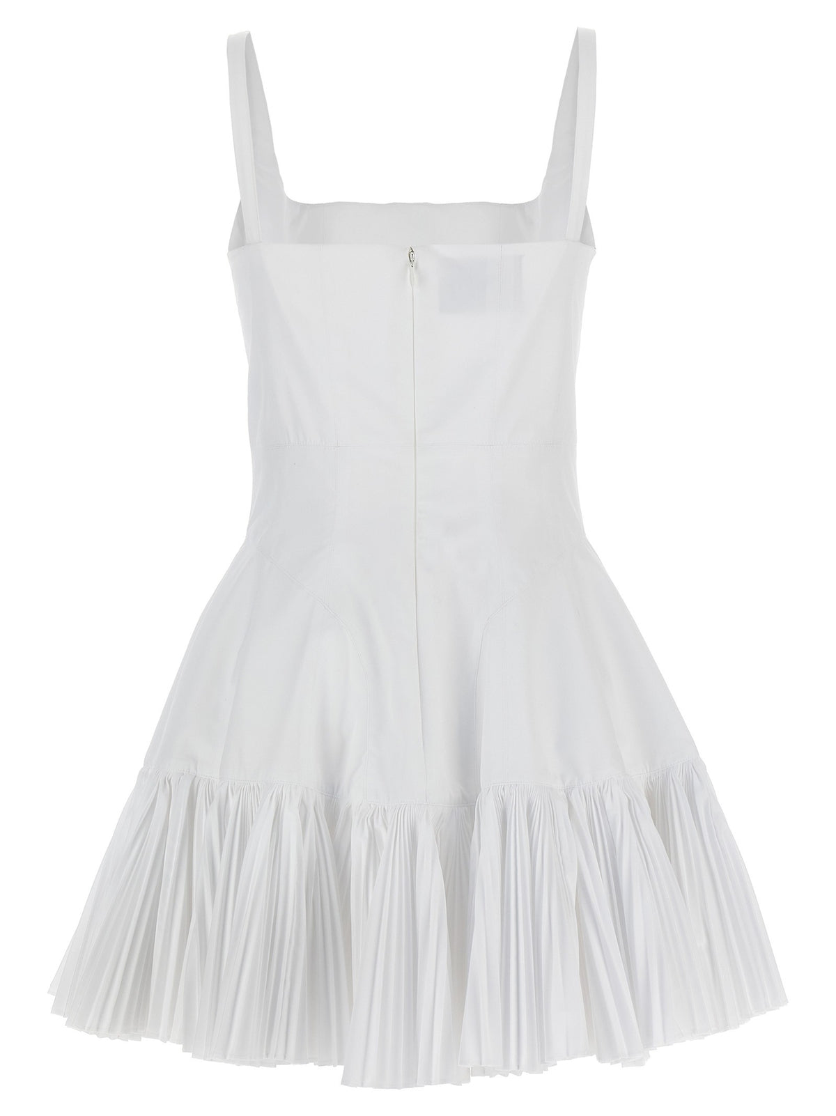 Giovanni Bedin Pleated Dress White, view 2