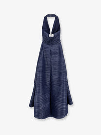 Cult Gaia Women's Pleated Fabric Jahzara Dress DEEP LAKE