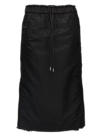 Sacai Pleated Insert Skirt Black
